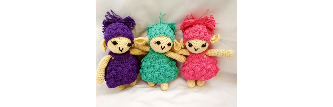  Amigurumi Soft Toy- Handmade Crochet- Sheep Doll